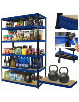 Regał metalowy magazynowy stojak HELIOS 213x180x35cm 6Px275kg SZEROKI MOCNY