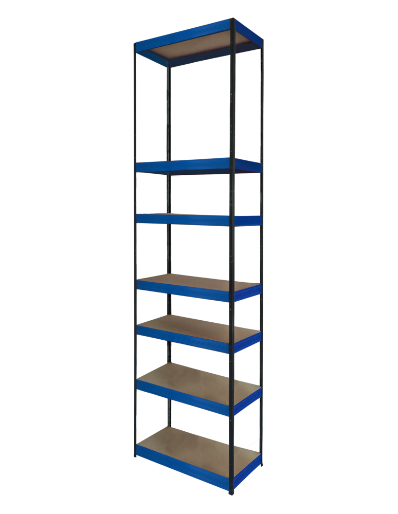 Regały z metalu kolorowe - Regał metalowy magazynowy stojak HELIOS 270x30x30cm  7Px175kg TRWAŁY WYSOKI - product b2b.wamar.biz 2