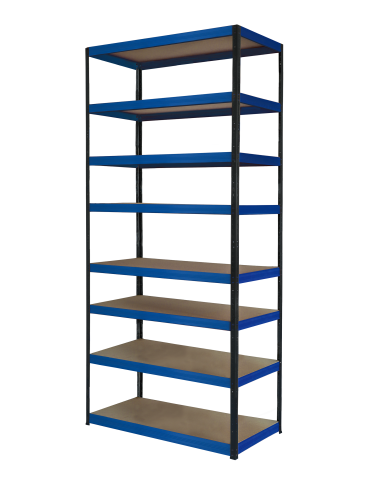 Regał metalowy magazynowy stojak HELIOS 270x90x35cm 8Px275kg TRWAŁY WYSOKI - product 2