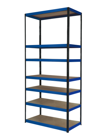 Regał metalowy magazynowy stojak HELIOS 270x100x30cm 7Px175kg TRWAŁY WYSOKI - product 2