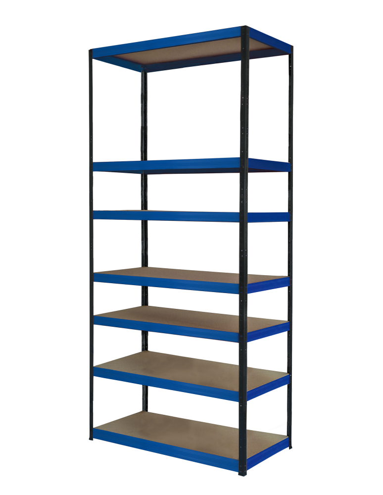 Regały z metalu kolorowe - Regał metalowy magazynowy stojak HELIOS 270x110x45cm 7Px400kg TRWAŁY WYSOKI - product b2b.wamar.biz 2