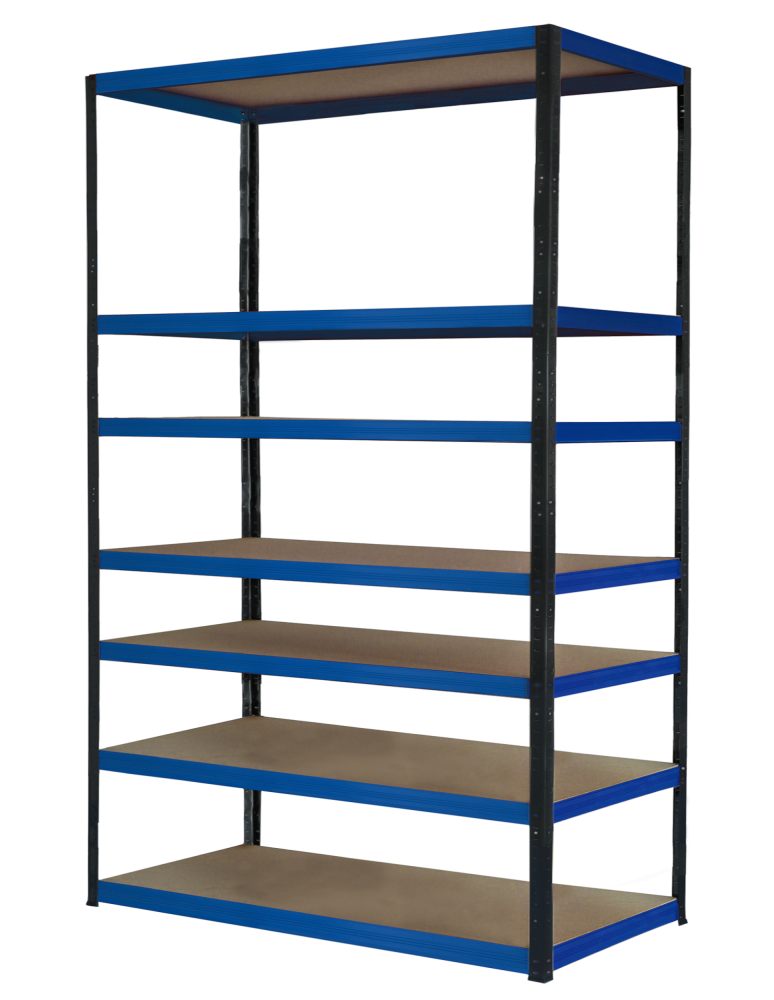 Regały z metalu kolorowe - Regał metalowy magazynowy stojak HELIOS 270x150x60cm 7Px175kg SZEROKI MOCNY - product b2b.wamar.biz 2