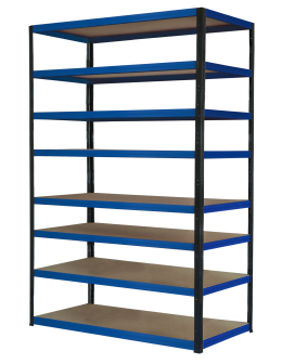 Regał metalowy magazynowy stojak HELIOS 270x150x60cm 8Px175kg SZEROKI MOCNY - product 2