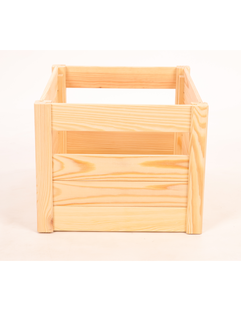 Skrzynki na owoce (skrzynki do warzyw) - Skrzynka na warzywa owoce skrzynki DREWNIANE DNO 35x30 cm PEŁNY BOK EKO - produkt b2b.wamar.biz 4