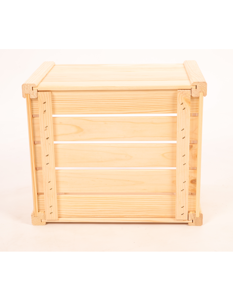 Skrzynki na owoce (skrzynki do warzyw) - Skrzynka na warzywa owoce skrzynki DREWNIANE DNO 35x30 cm PEŁNY BOK EKO - produkt b2b.wamar.biz 5