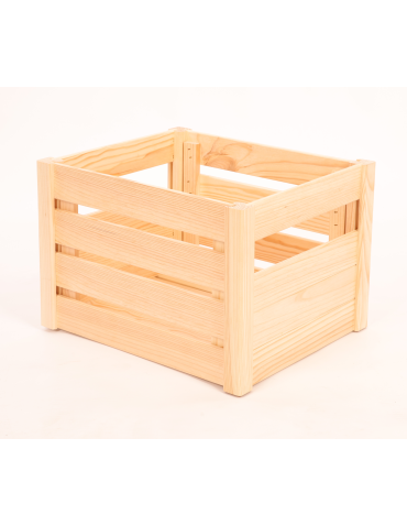 Skrzynka na warzywa owoce skrzynki DREWNIANE DNO 46x30 cm skrzyneczka EKO - product 2