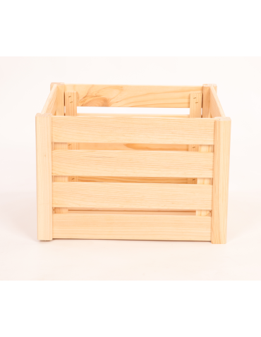 Skrzynki na owoce (skrzynki do warzyw) - Skrzynka na warzywa owoce skrzynki DREWNIANE DNO 46x30 cm skrzyneczka EKO - produkt 3