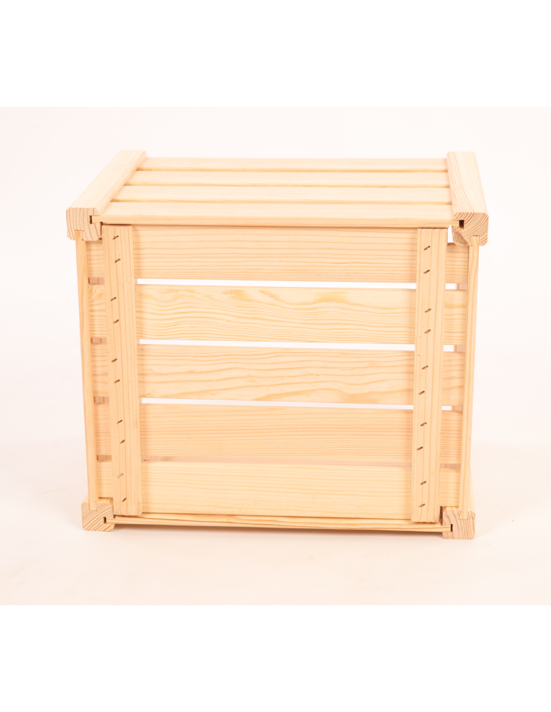 Skrzynki na owoce (skrzynki do warzyw) - Skrzynka na warzywa owoce skrzynki DREWNIANE DNO 46x30 cm skrzyneczka EKO - produkt b2b.wamar.biz 5