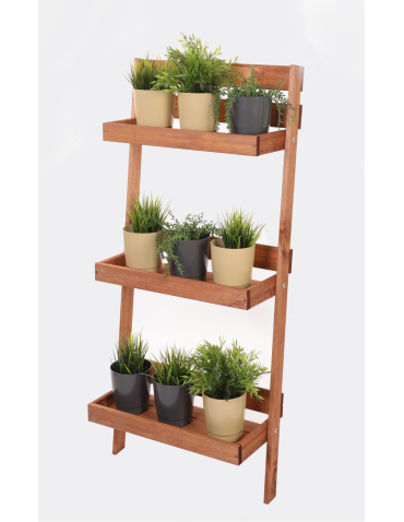 Drewniany kwietnik opierany o ścianę stojak regał na rośliny 115x37cm EKO - product 2