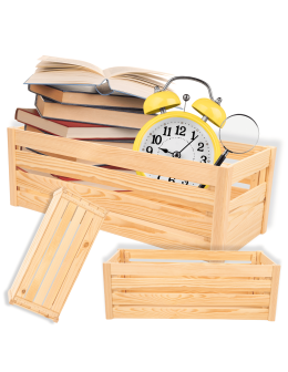 Skrzynka na warzywa owoce skrzynki DREWNIANE DNO 69x30 cm skrzyneczka EKO