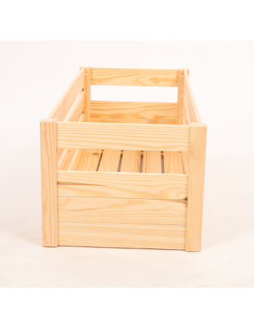 Skrzynka na warzywa owoce skrzynki DREWNIANE DNO 69x30 cm skrzyneczka EKO - product 2