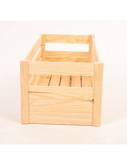 Skrzynka na warzywa owoce skrzynki DREWNIANE DNO 69x30 cm skrzyneczka EKO - product 2