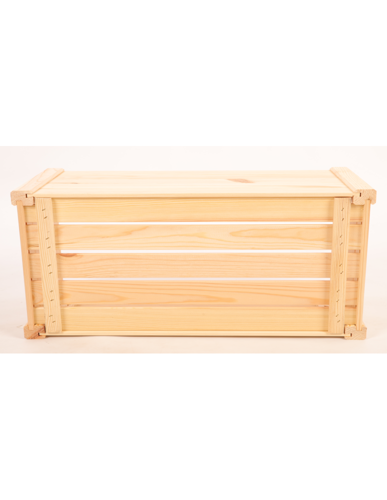 Skrzynki na owoce (skrzynki do warzyw) - Skrzynka na warzywa owoce skrzynki DREWNIANE DNO 69x30 cm PEŁNY BOK EKO - product b2b.wamar.biz 5