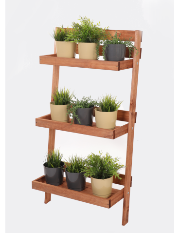 Drewniany kwietnik opierany o ścianę stojak regał na rośliny 115x57cm EKO - product 2
