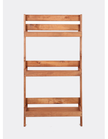 Wielopoziomowe kwietniki - Drewniany kwietnik opierany o ścianę stojak regał na rośliny 115x57cm EKO - product 4