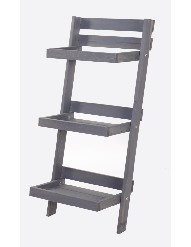 Wielopoziomowe kwietniki - Drewniany kwietnik opierany o ścianę stojak regał na rośliny 115x57cm EKO - produkt b2b.wamar.biz 3