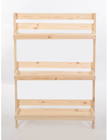 Wielopoziomowe kwietniki - Drewniany kwietnik opierany o ścianę stojak regał składany 115x77cm EKO - product 6