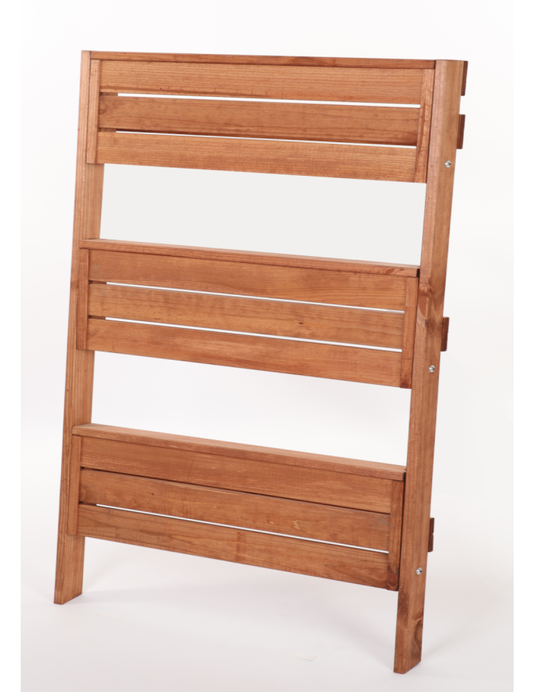 Wielopoziomowe kwietniki - Drewniana drabinka opierana o ścianę stojak regał na rośliny 115x77cm EKO - product b2b.wamar.biz 6