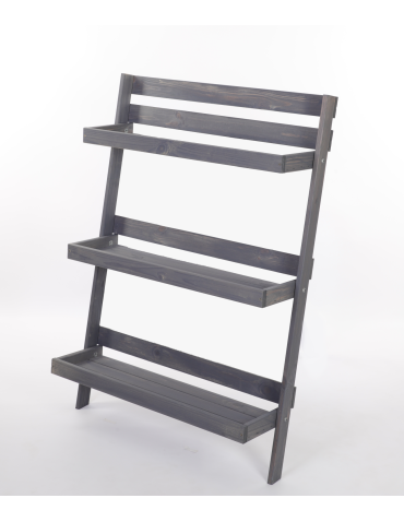 Wielopoziomowe kwietniki - Drewniany kwietnik opierany o ścianę stojak regał na rośliny 115x77cm EKO - produkt 3