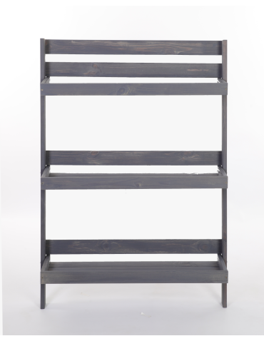 Wielopoziomowe kwietniki - Drewniany kwietnik opierany o ścianę stojak regał na rośliny 115x77cm EKO - produkt 4