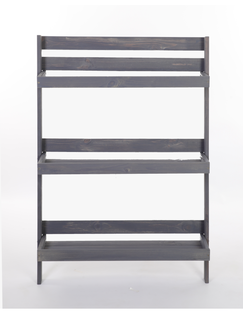 Wielopoziomowe kwietniki - Drewniany kwietnik opierany o ścianę stojak regał na rośliny 115x77cm EKO - produkt b2b.wamar.biz 4