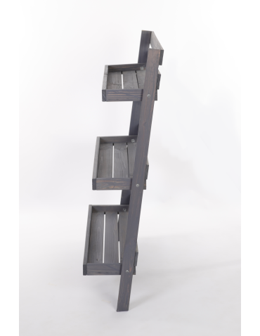 Wielopoziomowe kwietniki - Drewniany kwietnik opierany o ścianę stojak regał na rośliny 115x77cm EKO - produkt 5