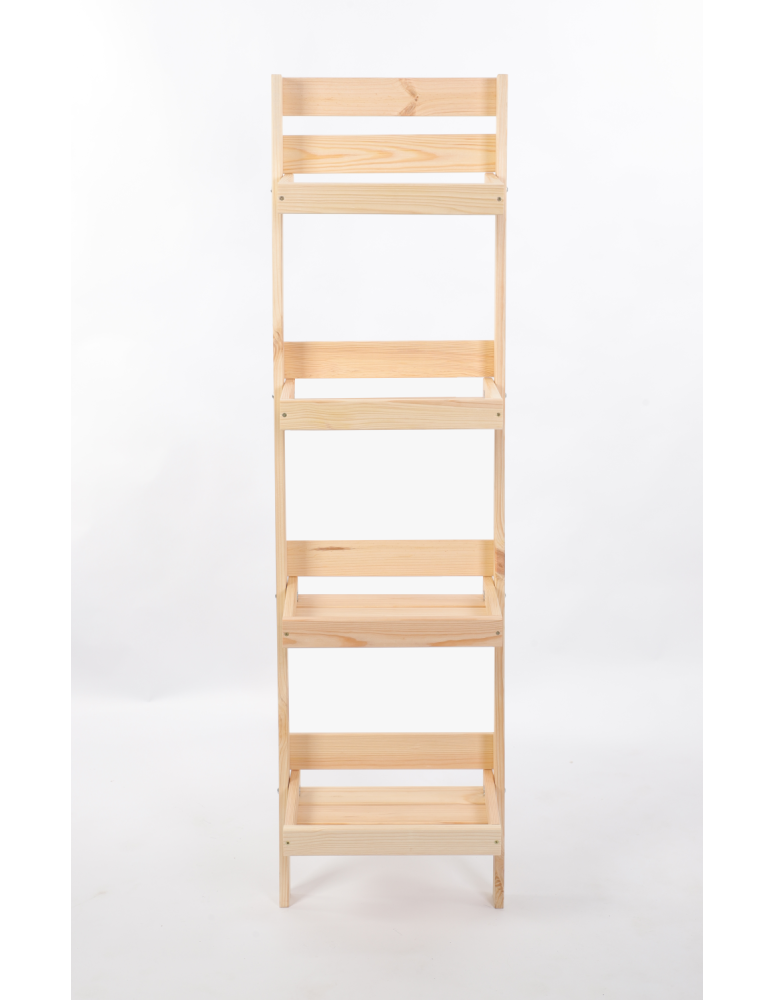 Wielopoziomowe kwietniki - Drewniany stojak opierany o ścianę kwietnik regał na rośliny 145x37cm EKO - product b2b.wamar.biz 6