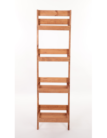 Wielopoziomowe kwietniki - Drewniany kwietnik opierany o ścianę stojak regał na rośliny 145x37cm EKO - product 4