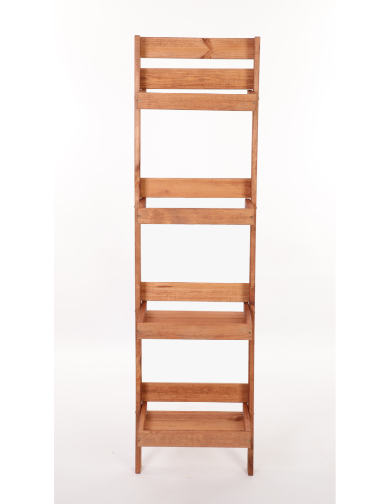 Wielopoziomowe kwietniki - Drewniany kwietnik opierany o ścianę stojak regał na rośliny 145x37cm EKO - product b2b.wamar.biz 4