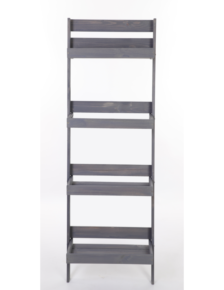 Wielopoziomowe kwietniki - Drewniany kwietnik składany opierany stojak regał na rośliny 145x37cm EKO - product b2b.wamar.biz 4