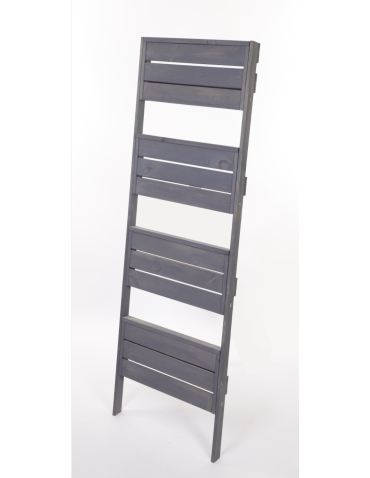 Wielopoziomowe kwietniki - Drewniany kwietnik składany opierany stojak regał na rośliny 145x37cm EKO - product 6