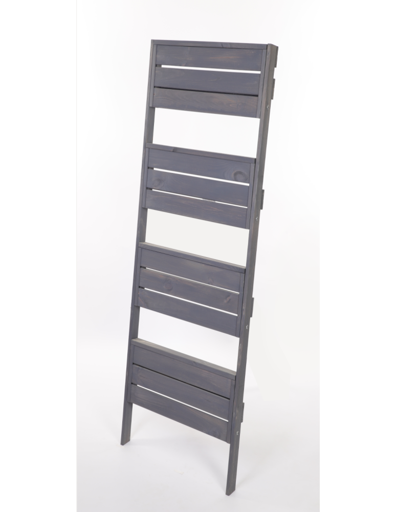 Wielopoziomowe kwietniki - Drewniany kwietnik składany opierany stojak regał na rośliny 145x37cm EKO - product b2b.wamar.biz 6