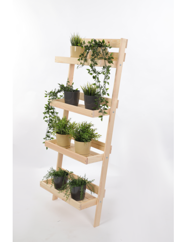 Kwietnik na kwiaty opierany o ścianę stojak regał na rośliny 145x57cm EKO - product 2