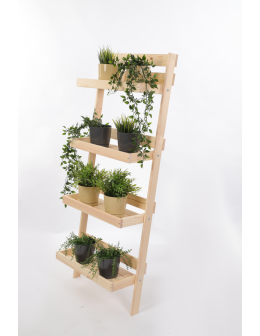 Kwietnik na kwiaty opierany o ścianę stojak regał na rośliny 145x57cm EKO - product 2