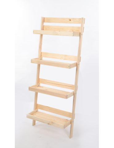 Wielopoziomowe kwietniki - Kwietnik na kwiaty opierany o ścianę stojak regał na rośliny 145x57cm EKO - product 5