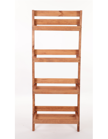 Wielopoziomowe kwietniki - Drewniany kwietnik opierany o ścianę stojak regał na rośliny 145x57cm EKO - product 4