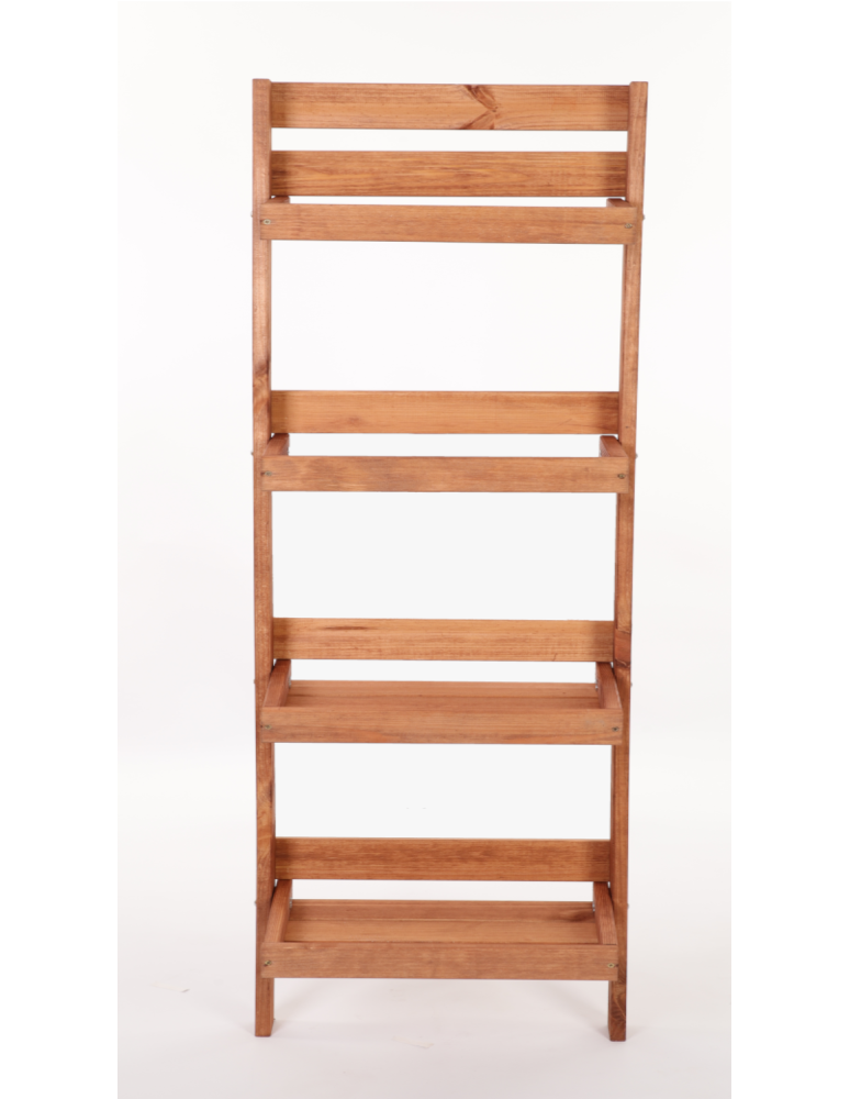 Wielopoziomowe kwietniki - Drewniany kwietnik opierany o ścianę stojak regał na rośliny 145x57cm EKO - product b2b.wamar.biz 4