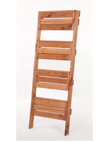 Wielopoziomowe kwietniki - Drewniany kwietnik opierany o ścianę stojak regał na rośliny 145x57cm EKO - product 6