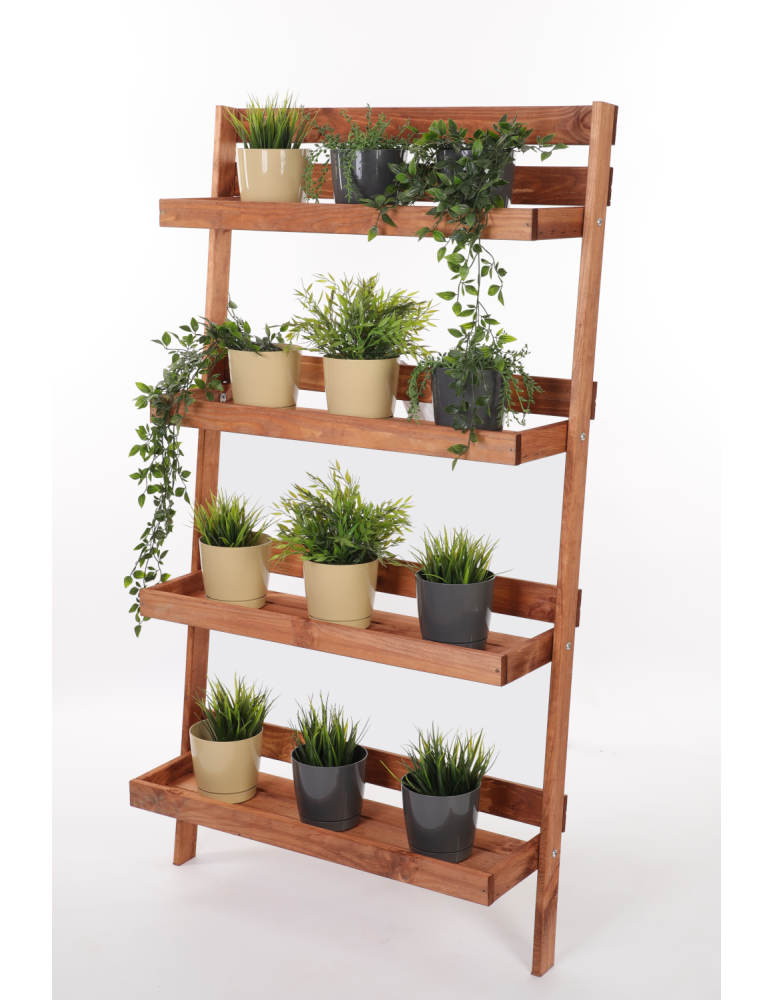 Wielopoziomowe kwietniki - Stojak na kwiaty opierany o ścianę kwietnik regał na rośliny 145x77cm EKO - product b2b.wamar.biz 2