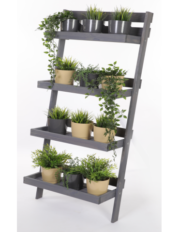 Drewniany kwietnik opierany o ścianę stojak regał na rośliny 145x77cm EKO - product 2