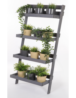 Drewniany kwietnik opierany o ścianę stojak regał na rośliny 145x77cm EKO - product 2