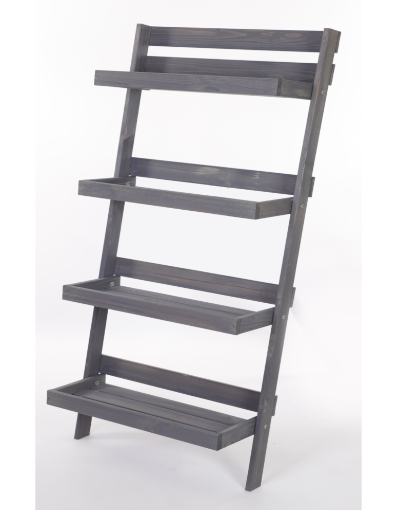 Wielopoziomowe kwietniki - Drewniany kwietnik opierany o ścianę stojak regał na rośliny 145x77cm EKO - produkt b2b.wamar.biz 3