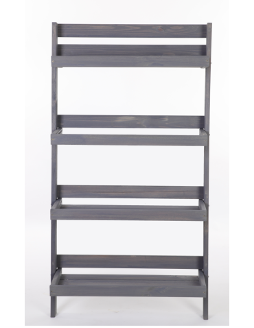 Wielopoziomowe kwietniki - Drewniany kwietnik opierany o ścianę stojak regał na rośliny 145x77cm EKO - produkt 4