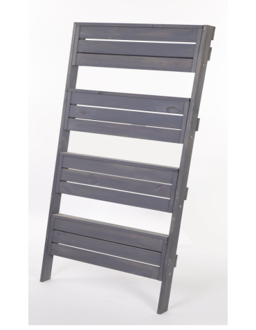 Wielopoziomowe kwietniki - Drewniany kwietnik opierany o ścianę stojak regał na rośliny 145x77cm EKO - produkt 6