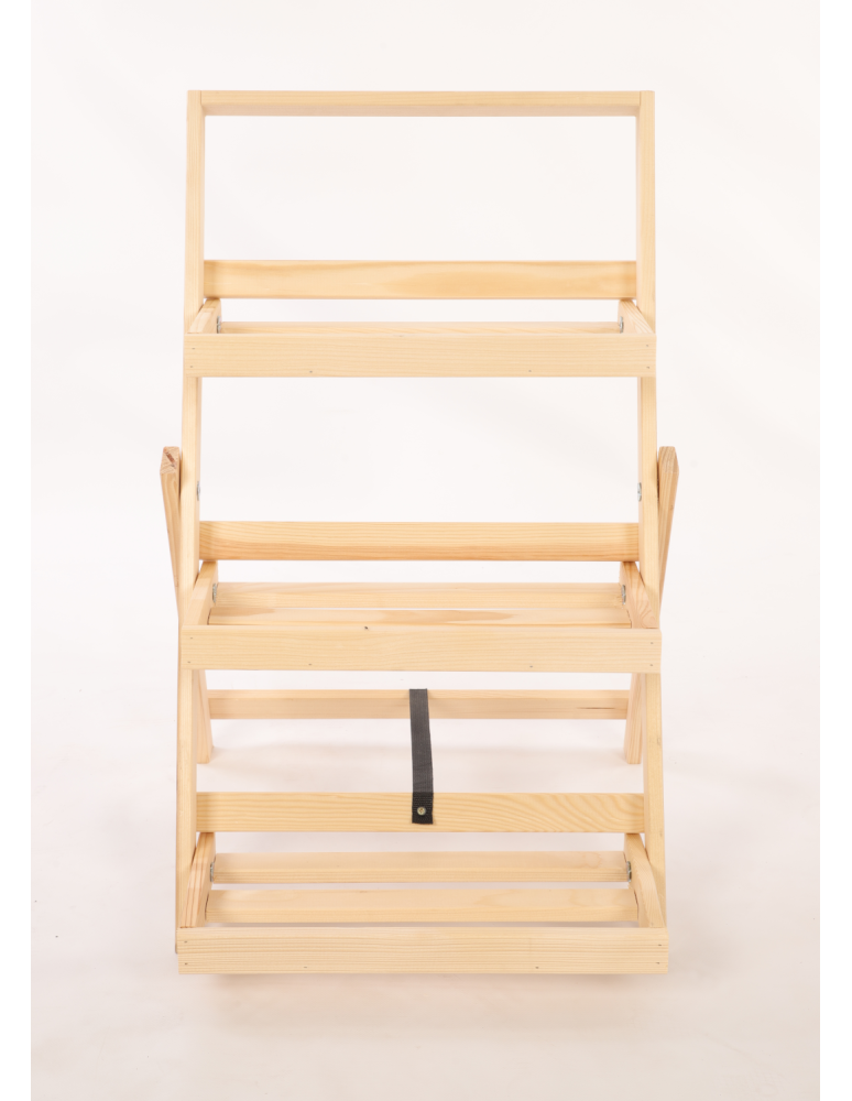 Kwietniki - Stojak do ekspozycji kwietnik drewniany etażerka regał na kwiaty 3PÓŁKI EKO - product b2b.wamar.biz 5