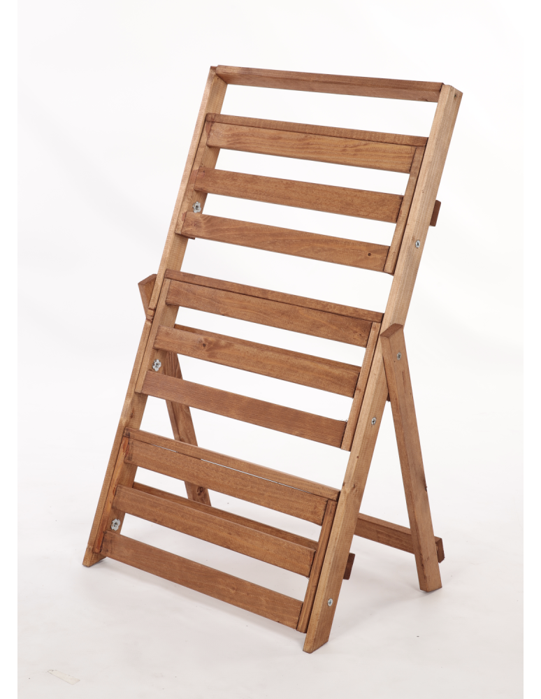 Kwietniki - Drewniany stojak na kwiaty drabinka etażerka kwietnik regał 3PÓŁKI EKO - product b2b.wamar.biz 6