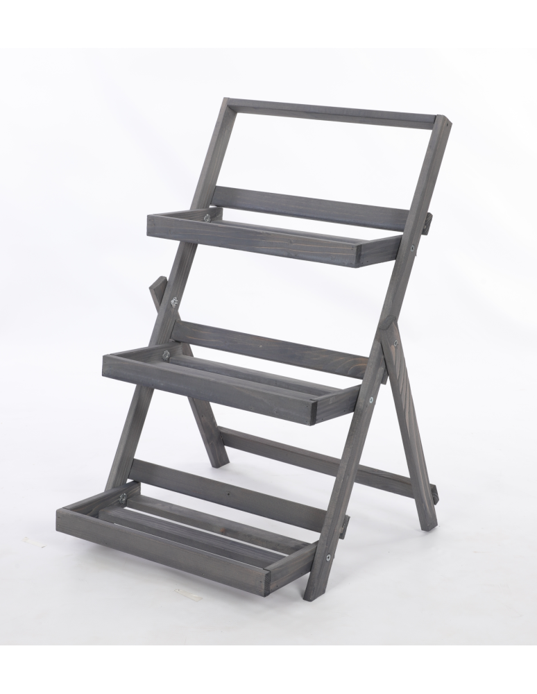 Kwietniki - Stojak do ekspozycji kwietnik drewniany etażerka regał na kwiaty 3PÓŁKI EKO - produkt b2b.wamar.biz 3