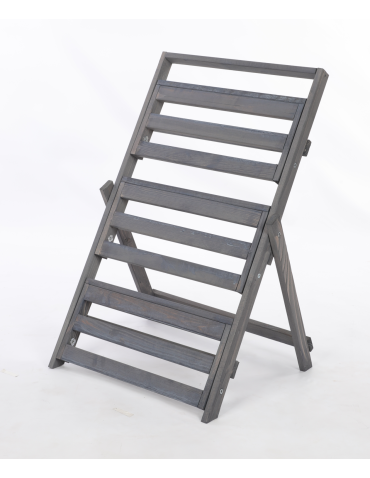 Kwietniki - Stojak do ekspozycji kwietnik drewniany etażerka regał na kwiaty 3PÓŁKI EKO - produkt 4