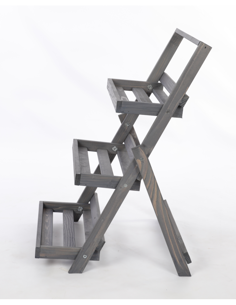 Kwietniki - Stojak do ekspozycji kwietnik drewniany etażerka regał na kwiaty 3PÓŁKI EKO - produkt b2b.wamar.biz 5