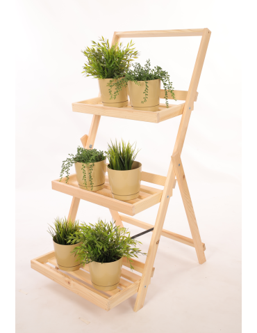 Kwietnik piętrowy drabinka stojak regał na rośliny ekspozycyjny 3PÓŁKI EKO - product 2